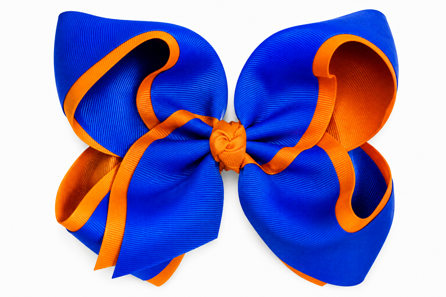 Blue/Orange 7" bow