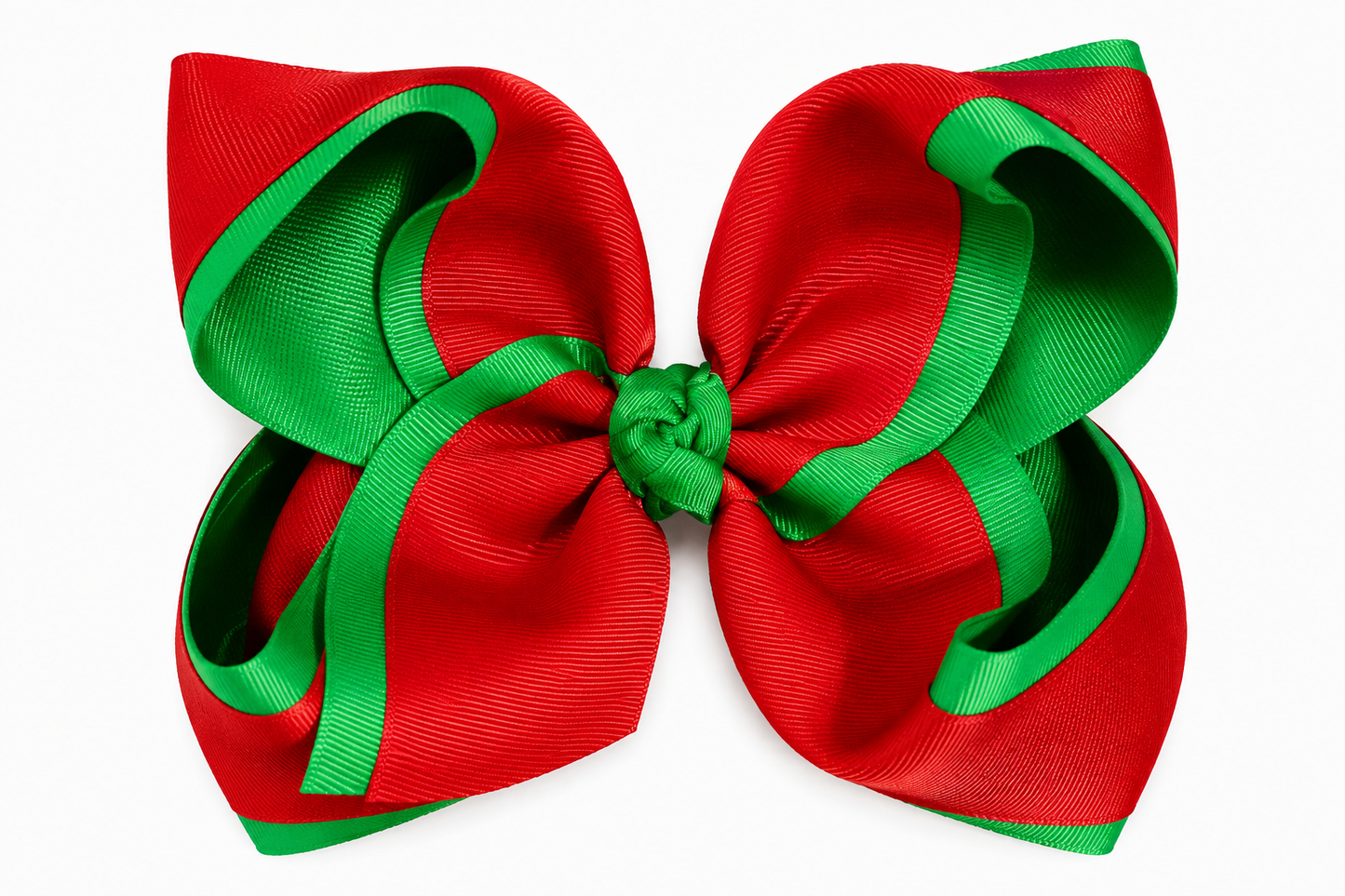 Red/Green 7" Bow