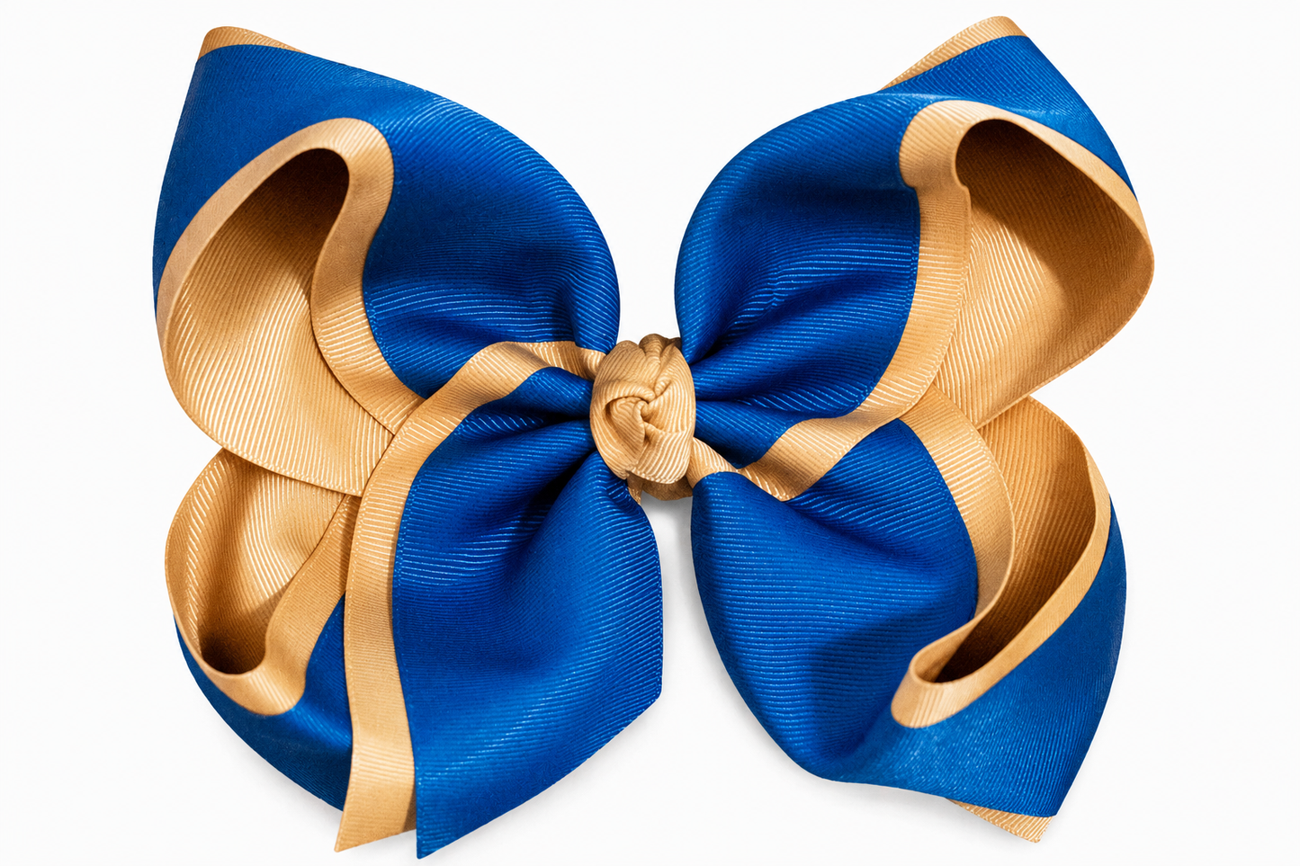 Lt. Navy/Gold 7" Bow