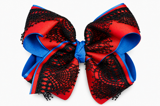 Red/Blue Spider Girl Bow