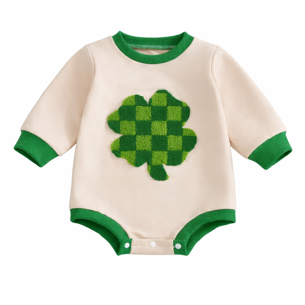 Checkered Clover Romper