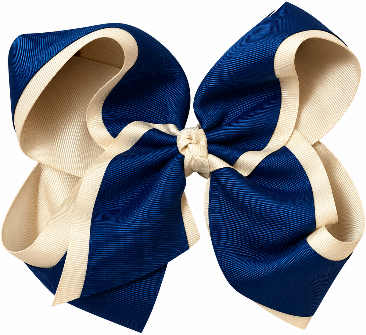 Navy/Tan 7" Bow