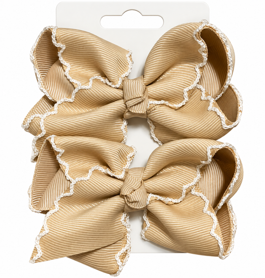 Tan Moonstitch Piggies Set 3"