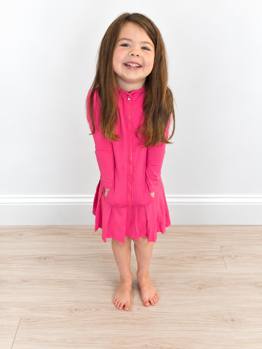 Hot Pink Athletic Skort Set