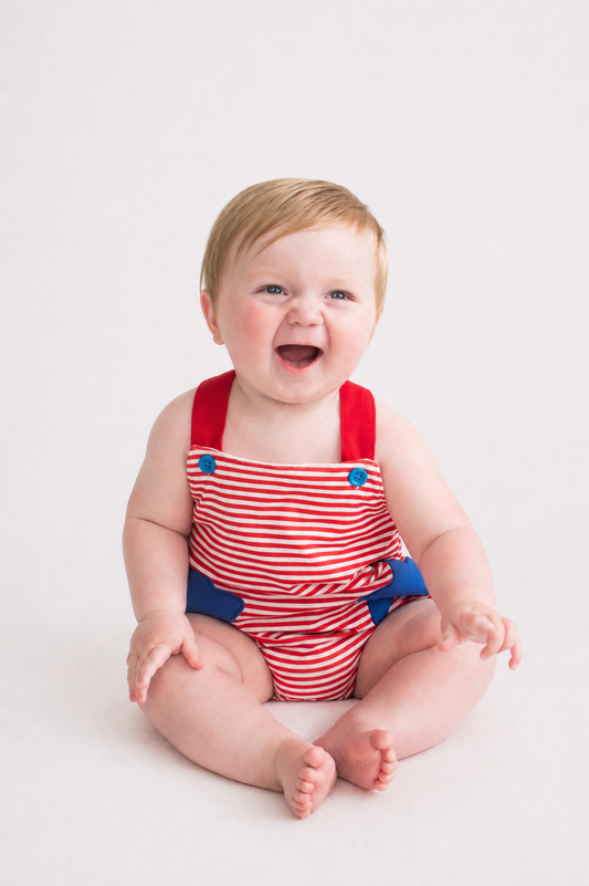American Stars and Stripes Romper