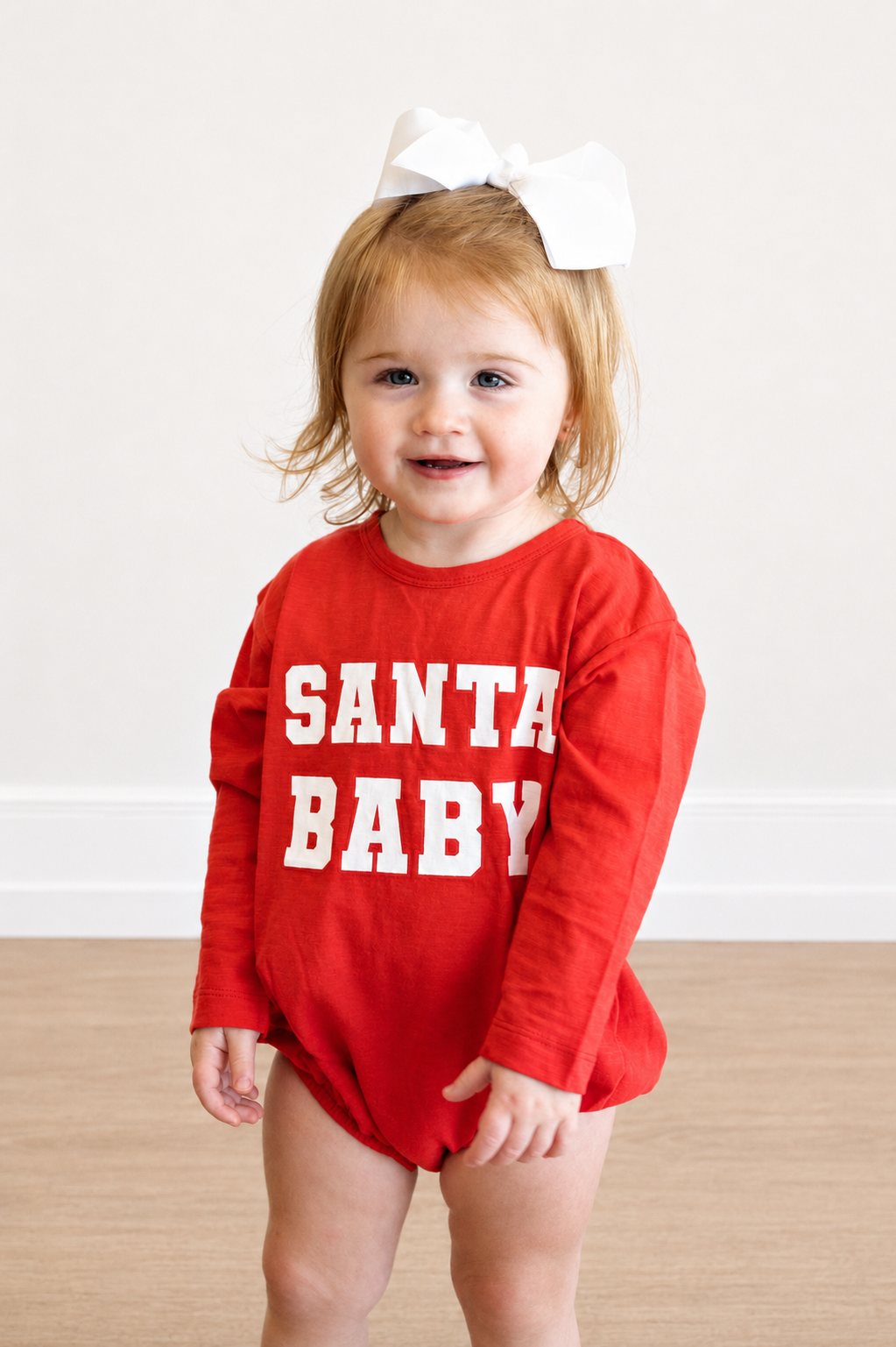 Santa Baby / Organic Long Sleeve T-Shirt Bubble