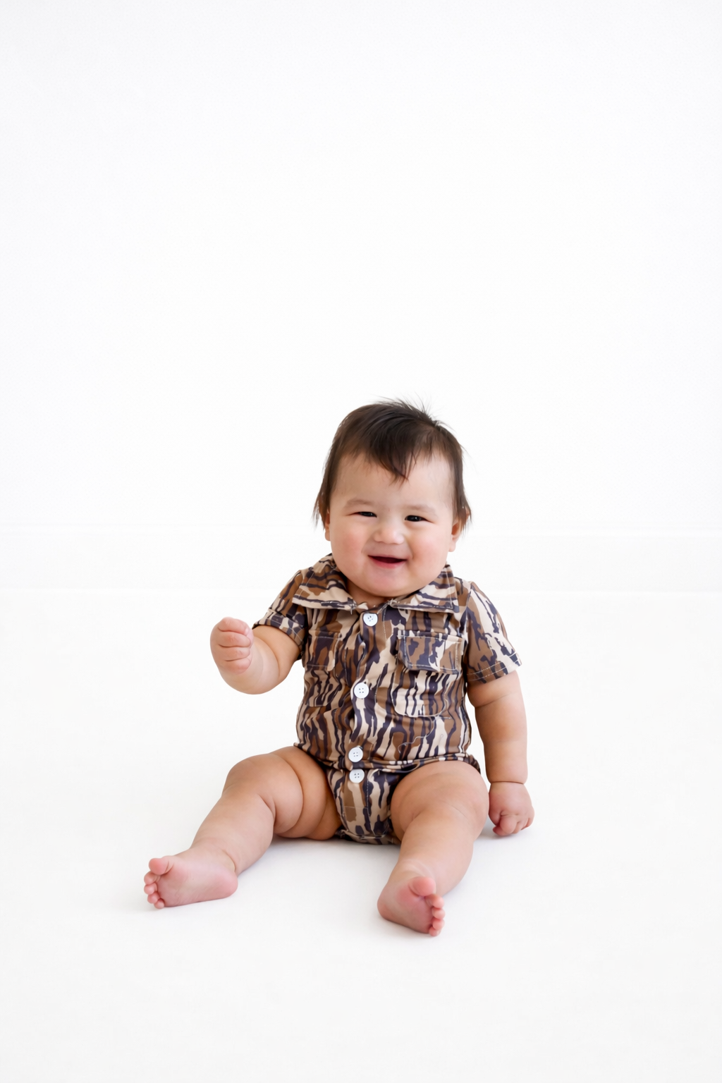 Backwoods Baby Camo Romper