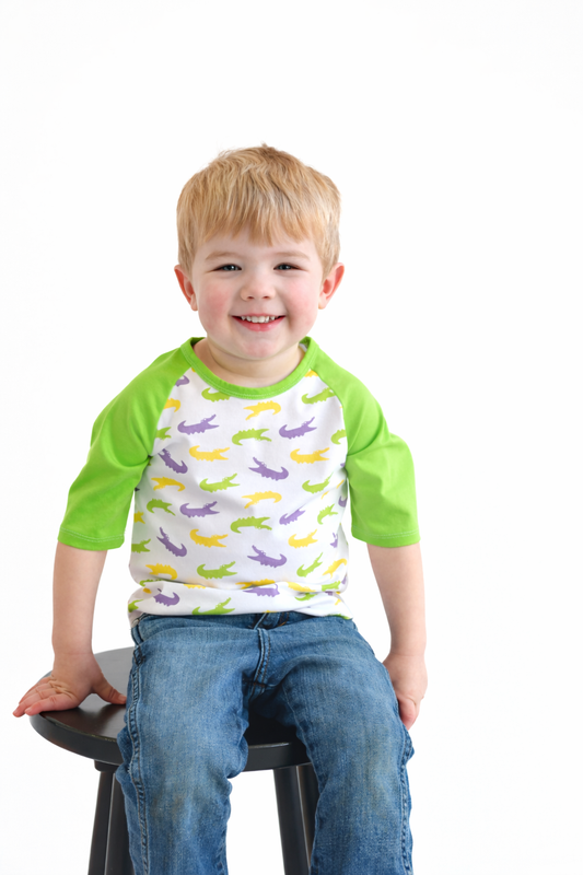Mardi Gras Raglan Tee