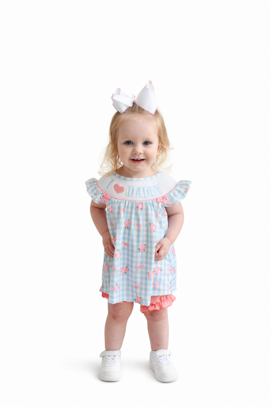 Blue I love DADDY Bloomer Set