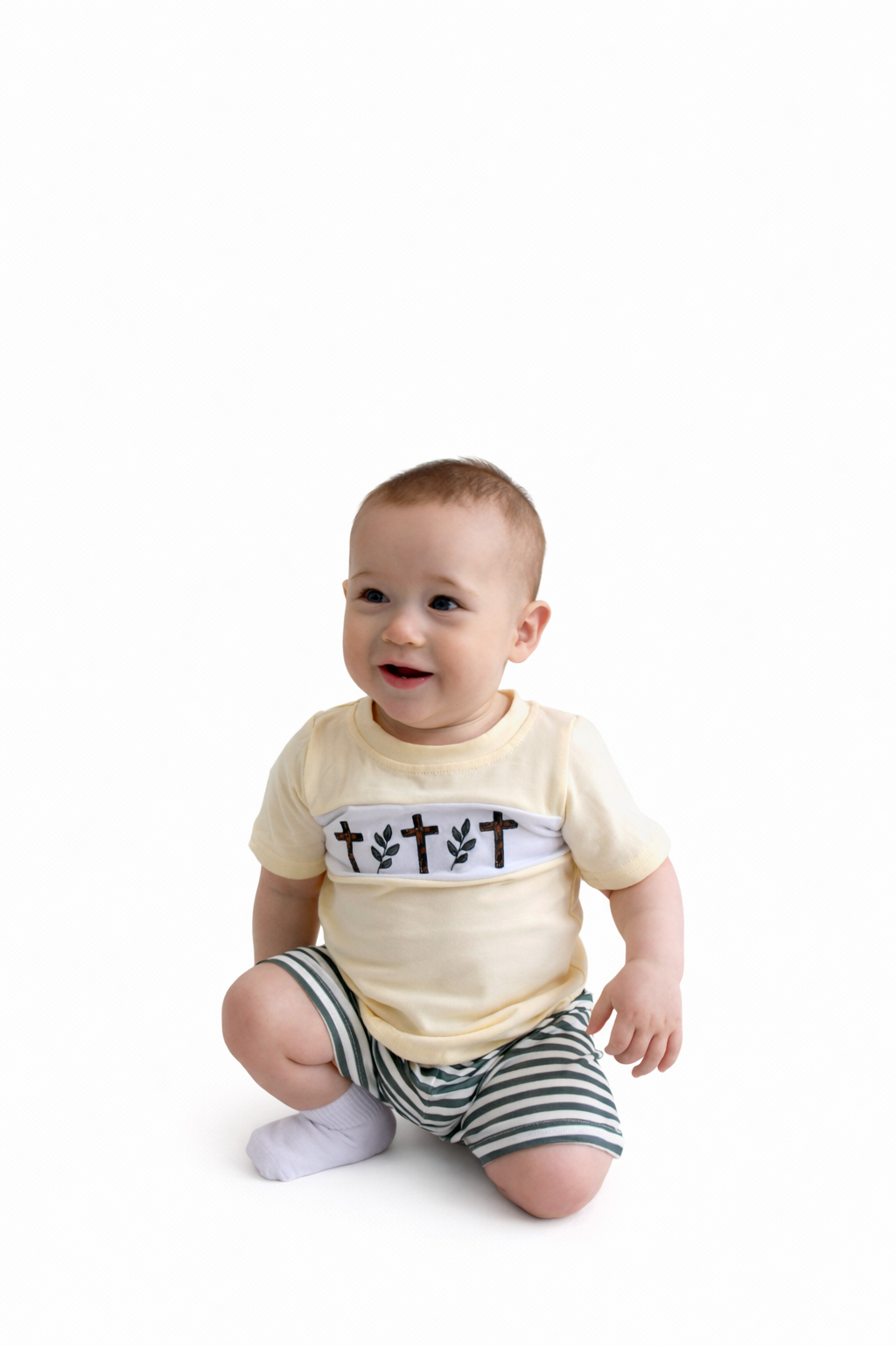 Three Wooden Crosses Boy Set