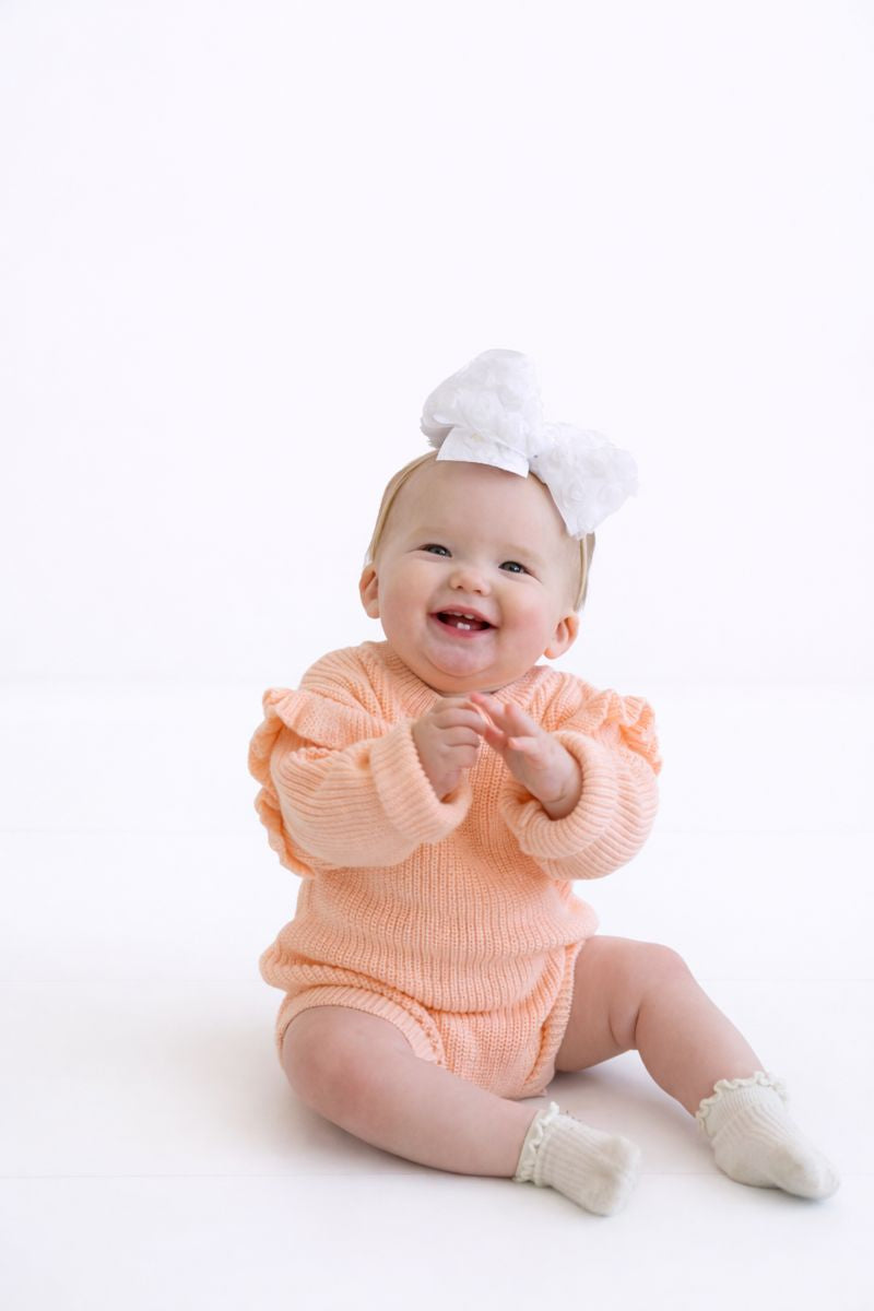 Pink Sweater Romper