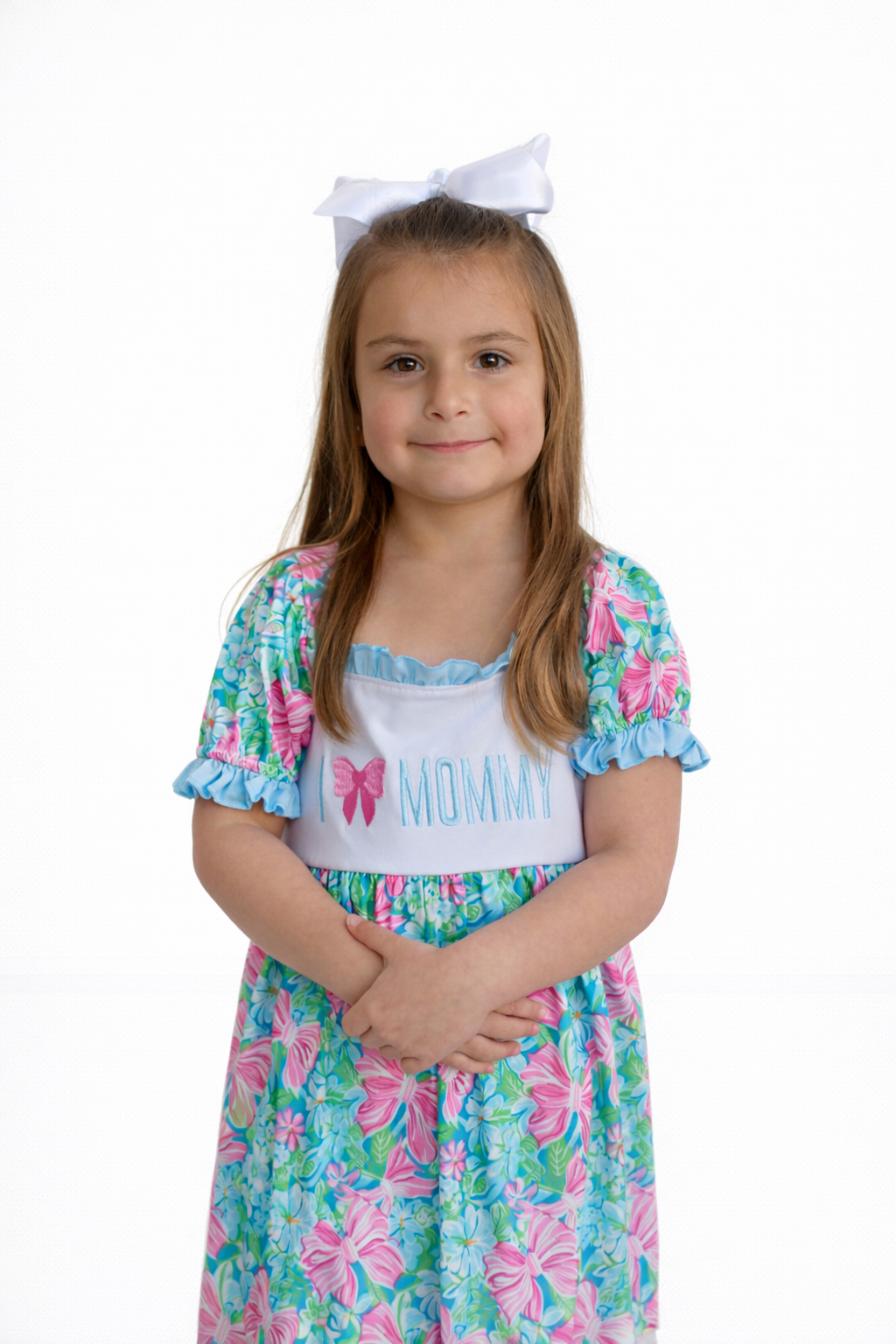 I Love Mommy Bow Dress