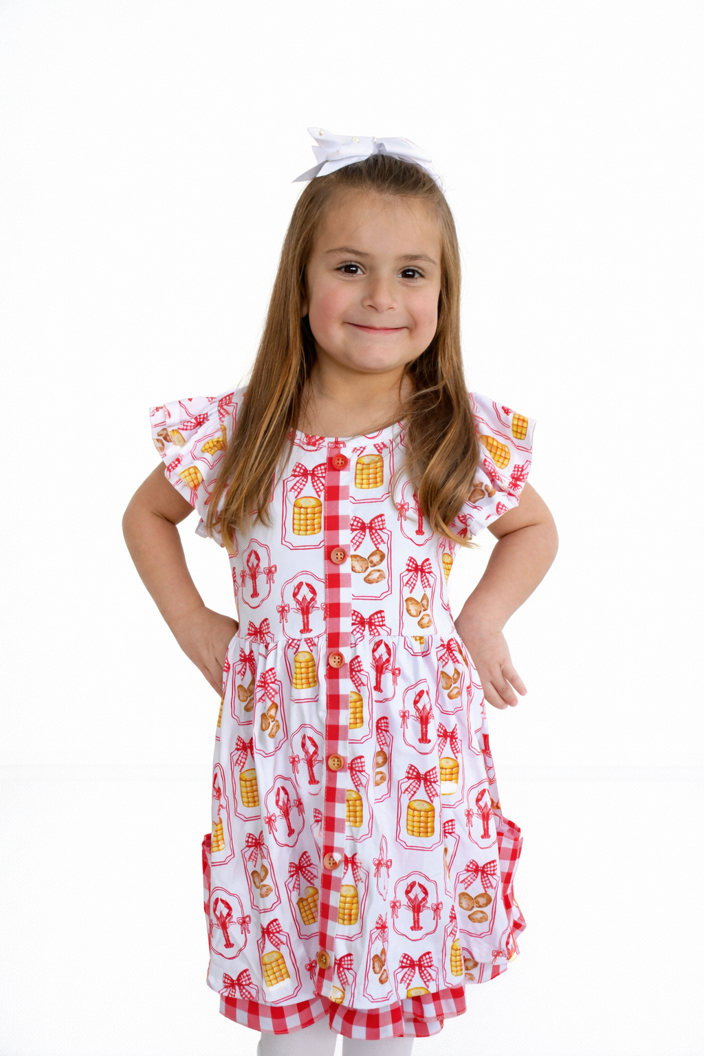 Crawfish Cutie Girl Dress