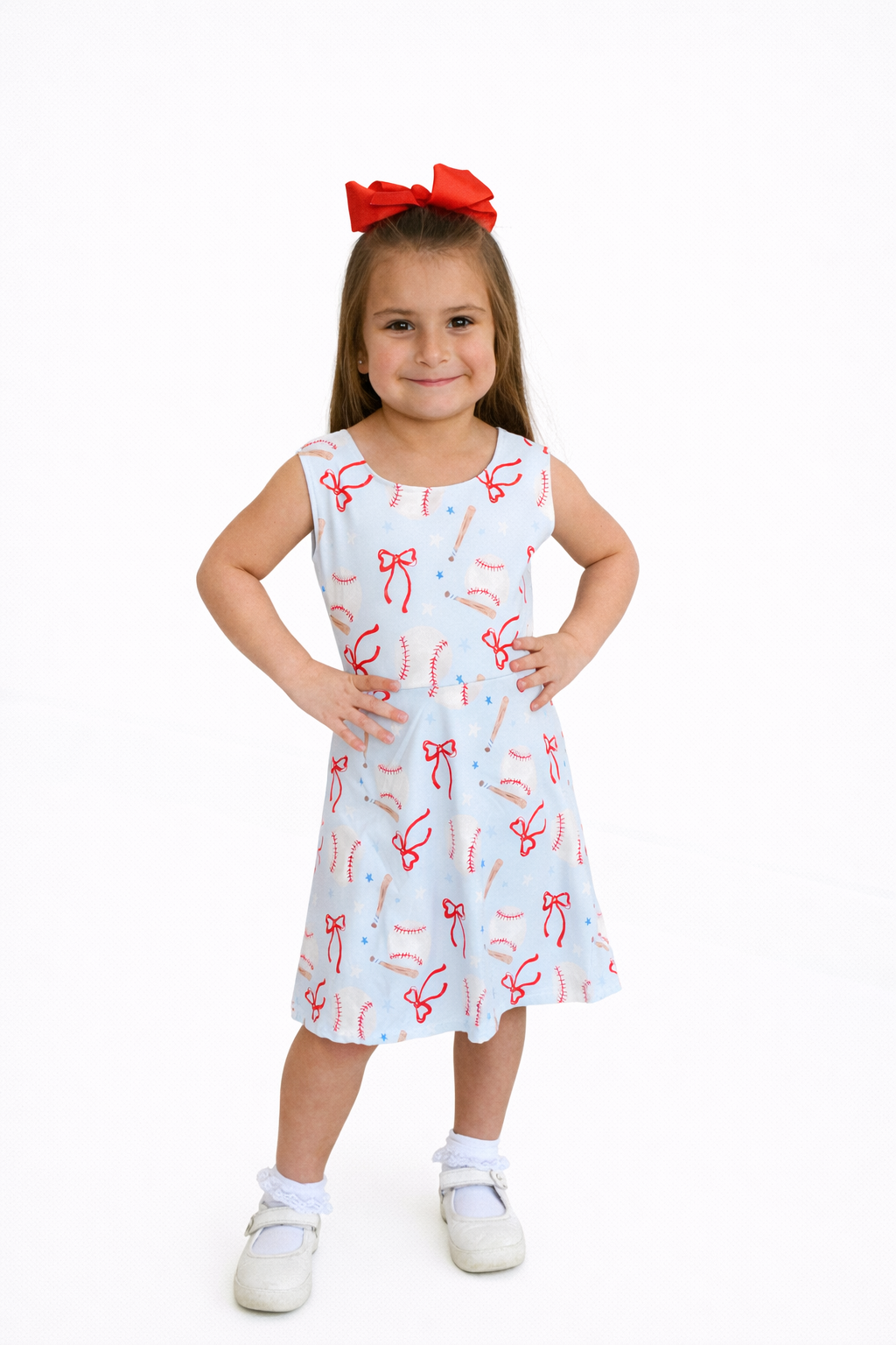Baseball 'N Bows Dress