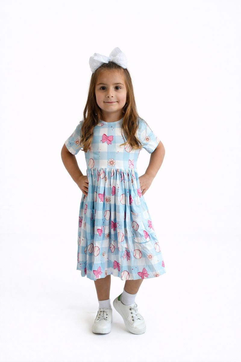 Take Me Out to the Ballgame Twirl Dress