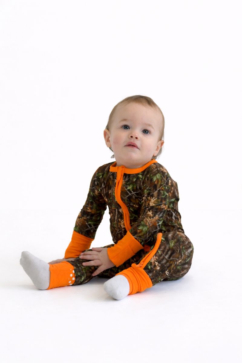Hunter Camo Zip Sleepies Little Bamboo Sleeper