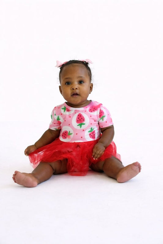Strawberry Fields Tutu Bodysuit