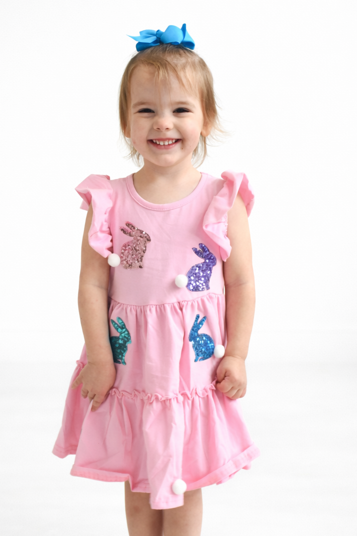 Bunny Tail Sequin Dress