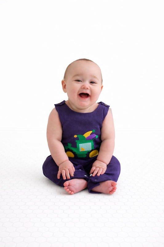 Mardi Gras Tractor Romper