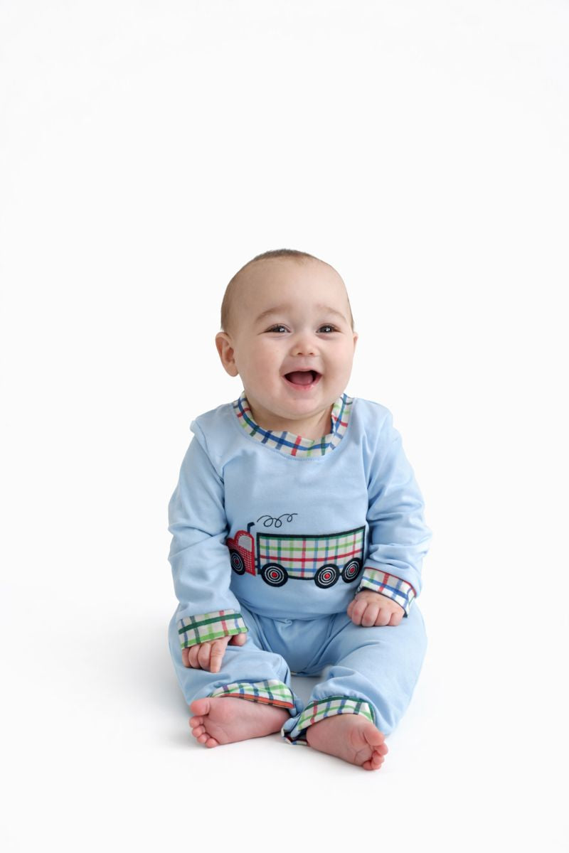Plaid Pickup Play Romper
