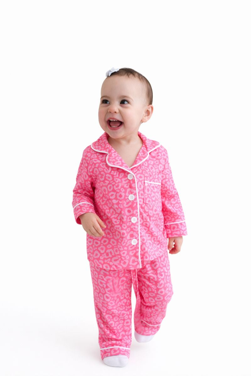 Mommy & Me Pink Animal Print Pj's