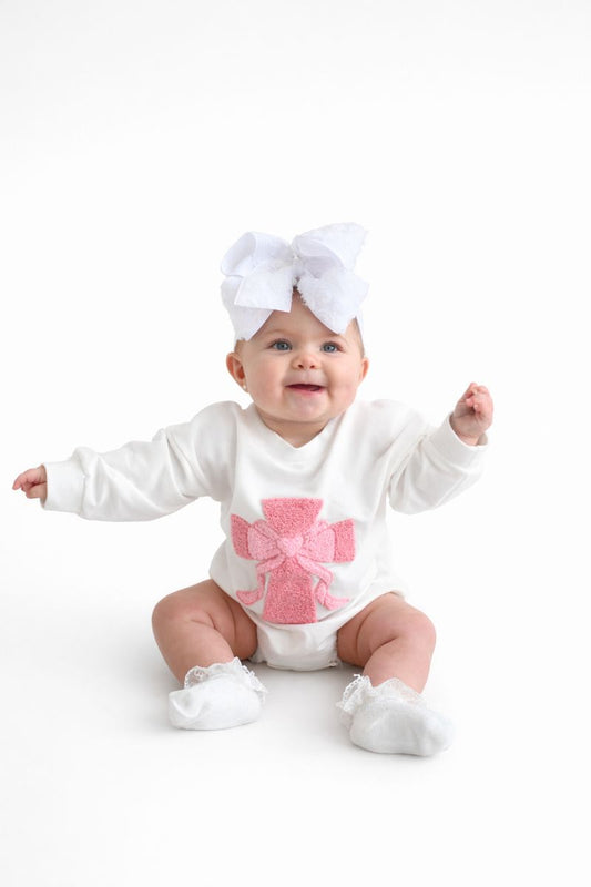 Sweet Cross Bow Romper