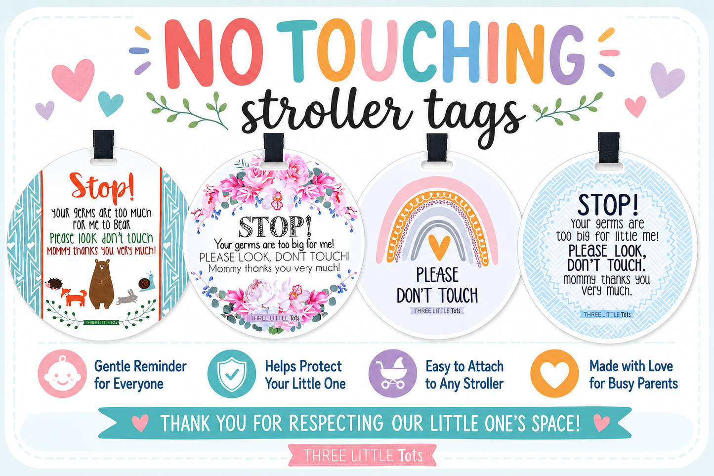 No Touching Stroller Tag