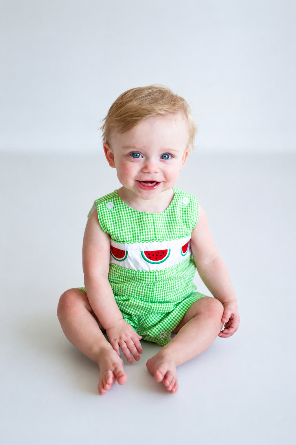 Green watermelon embroidery jonjon
