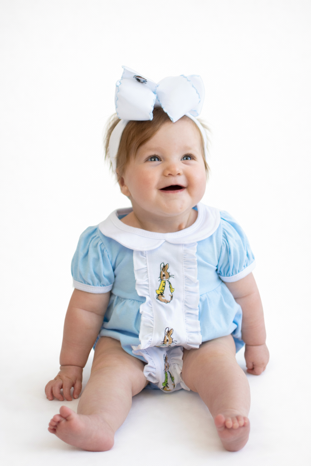 Baby Girl Rabbit Easter Bubble