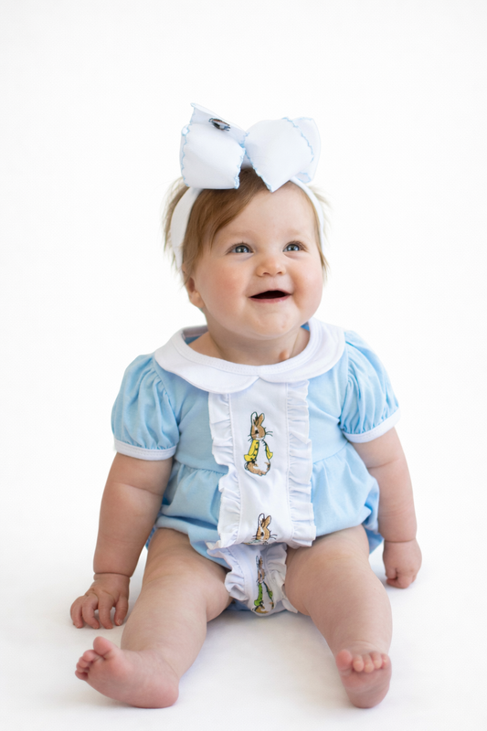 Baby Girl Rabbit Easter Bubble