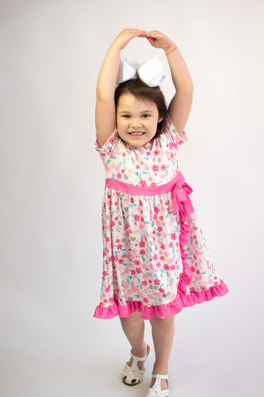 Precious in Pink Floral Dress (Special Deal)