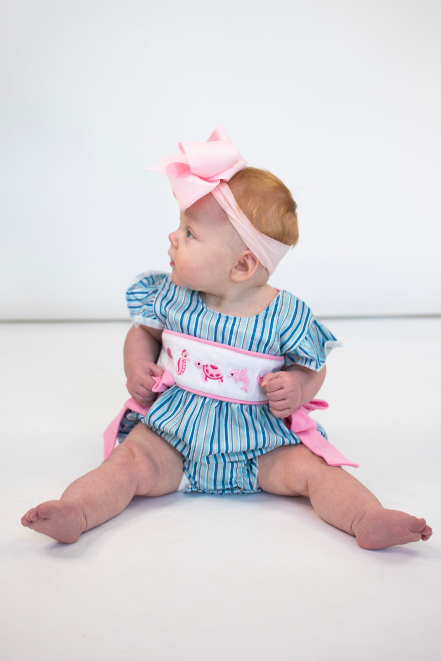 Seaside Sweetheart Smocked Bubble