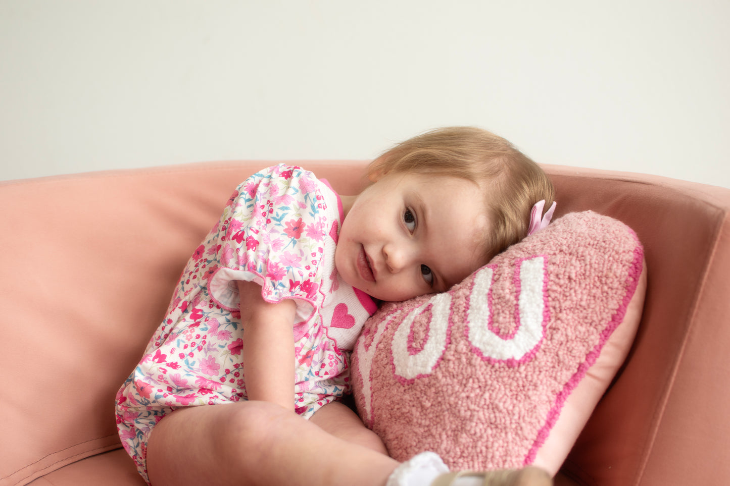 Heartstrings Smocked Girl Romper