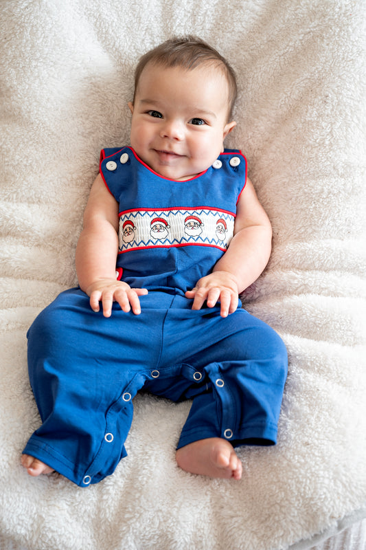 Blue/Red Santa Romper