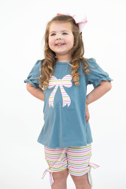 Ribbon Charm Bow Set