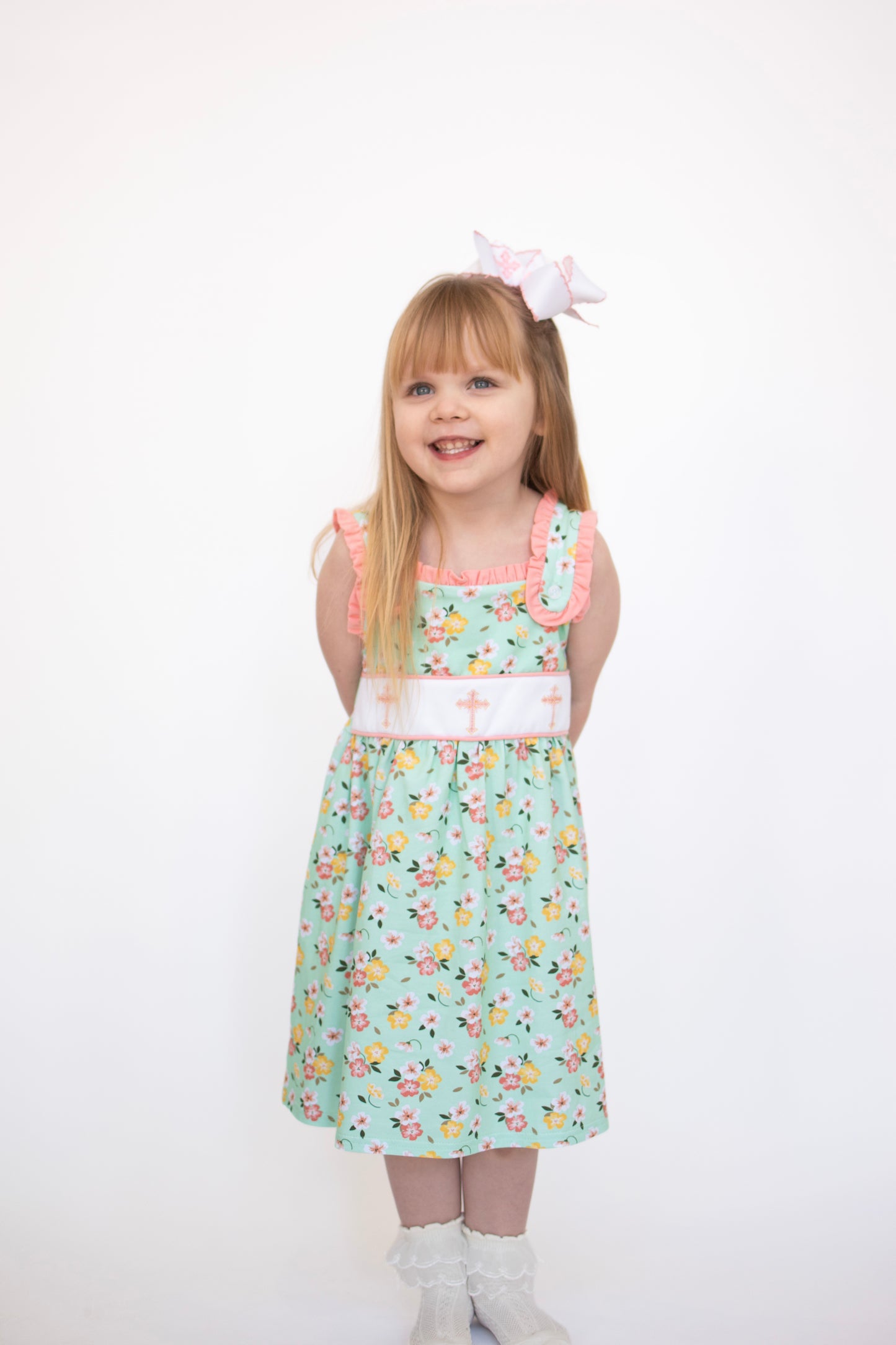 Blooming in His Grace Embroidered Dress