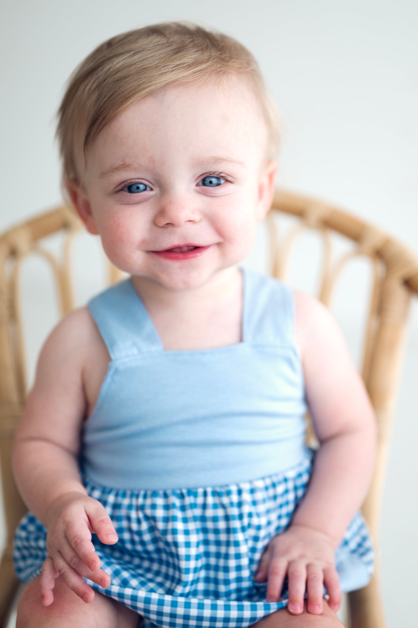 Blue Classic Gingham Bubble