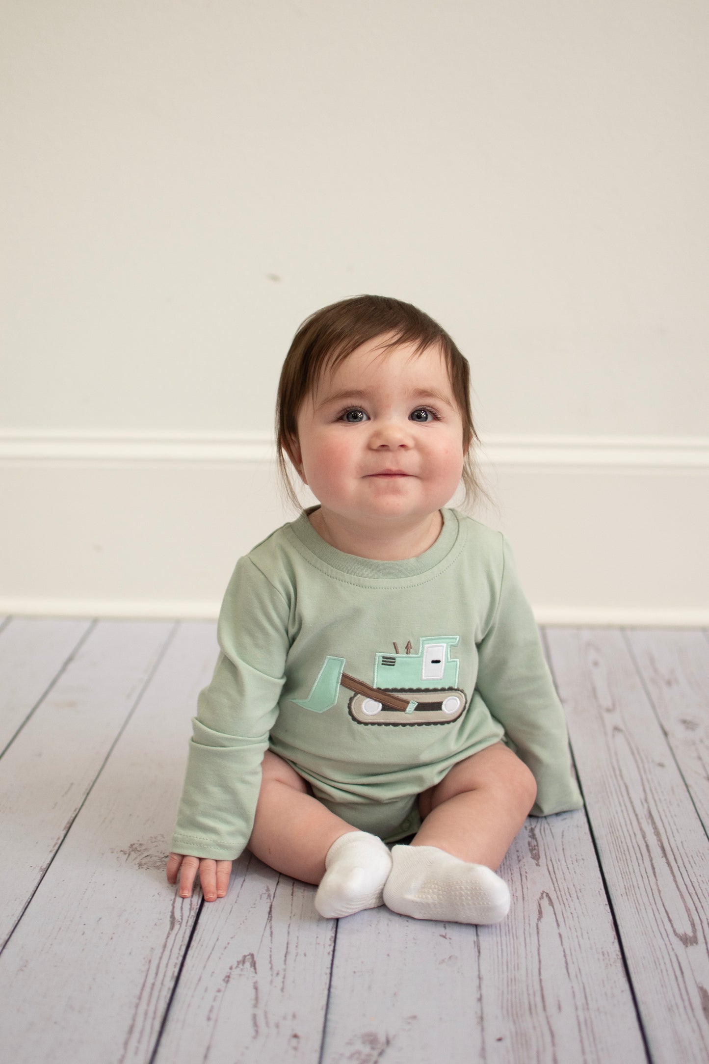 Little Digger Applique Romper