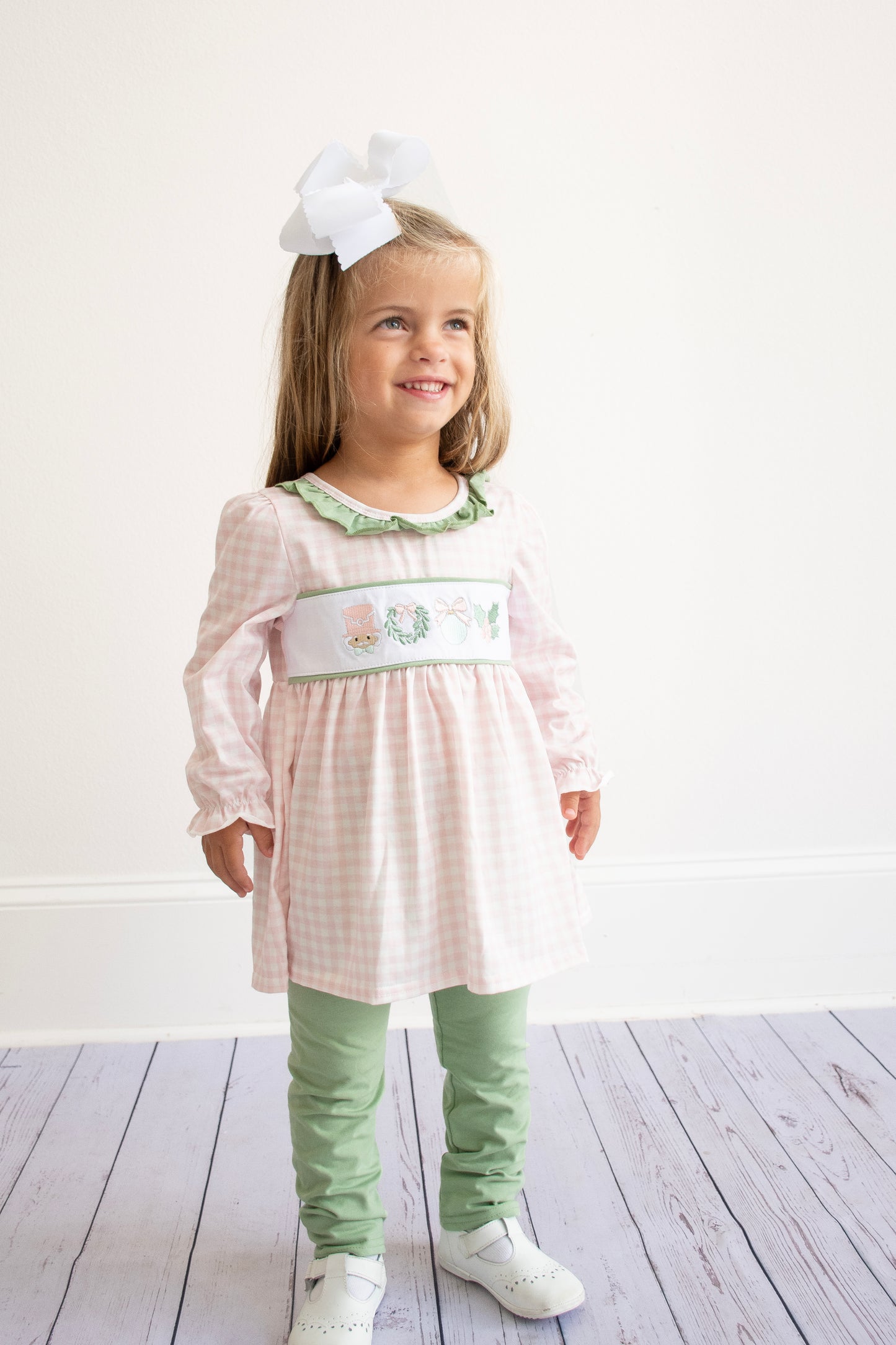 Pink Nutcracker Gingham Pant Set