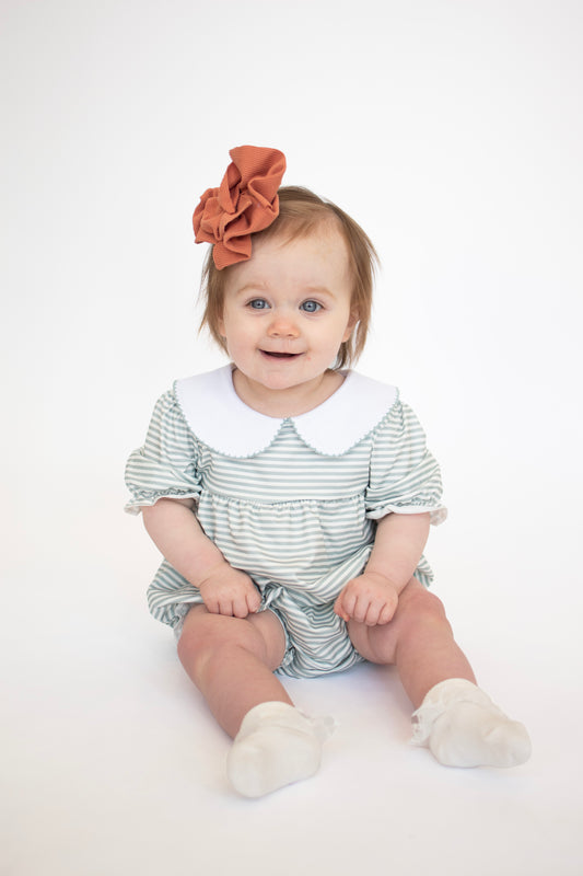 Sage Stripe Girl Bubble