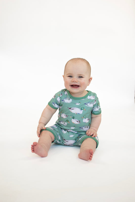 Green Mallard Boy Romper