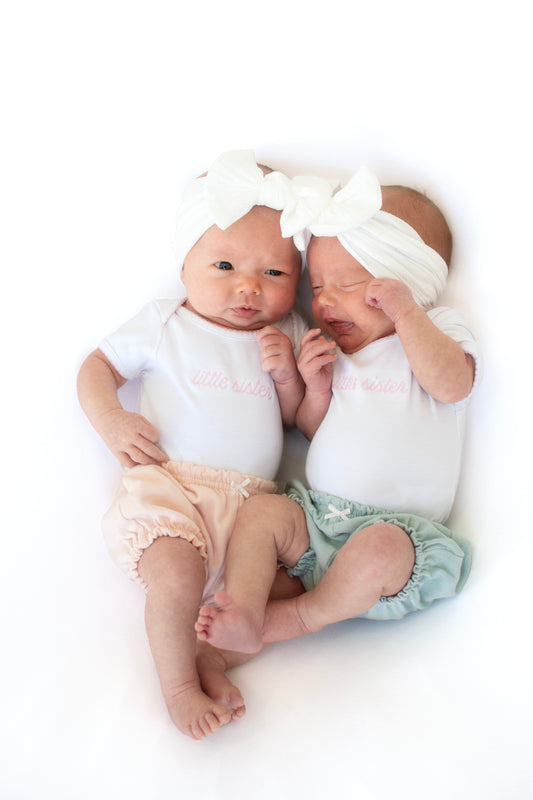 Little Sister Embroidered Short Sleeve Bodysuit