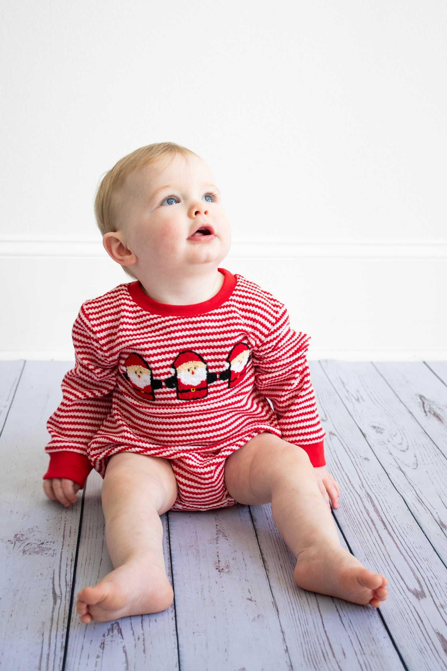 Santa Stripes Romper