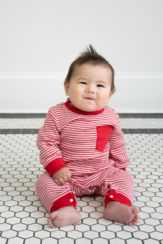 Candy Cane Stripes Romper