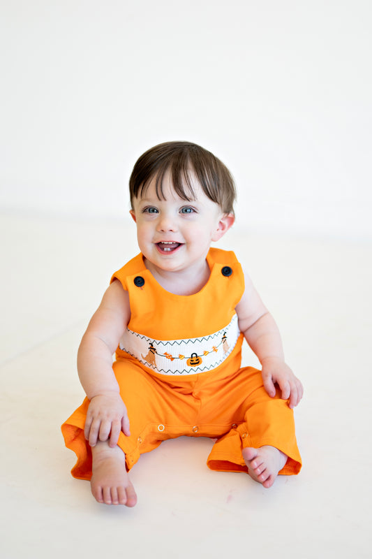 Puppies and Pumpkins Romper