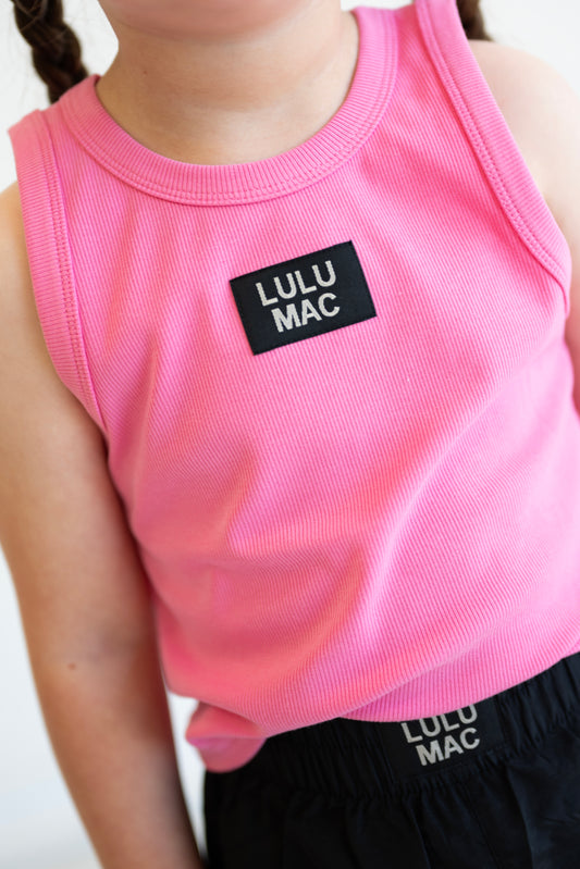Bubblegum Pink Toddler Solid Tank