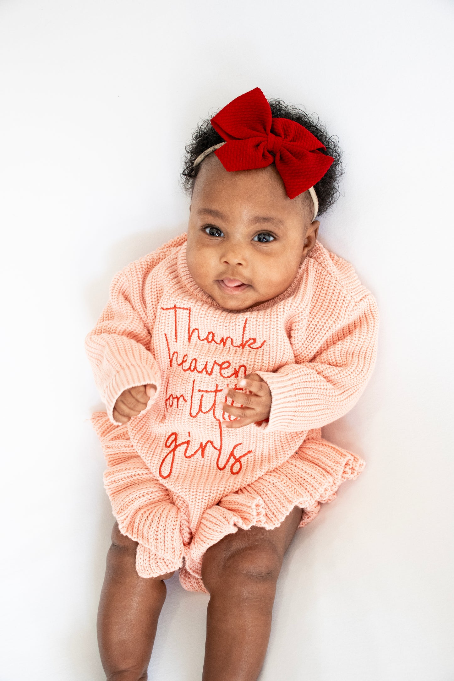 Thank Heaven For Little Girls Mauve Romper