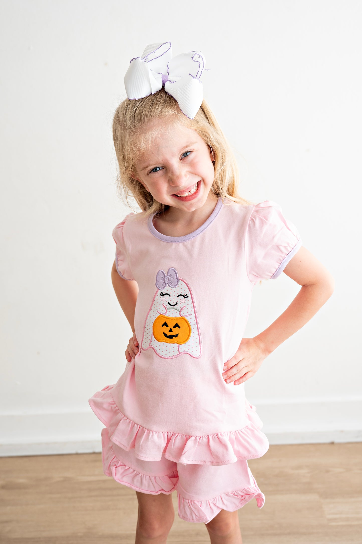 Boo Buddy Ruffle Short Set