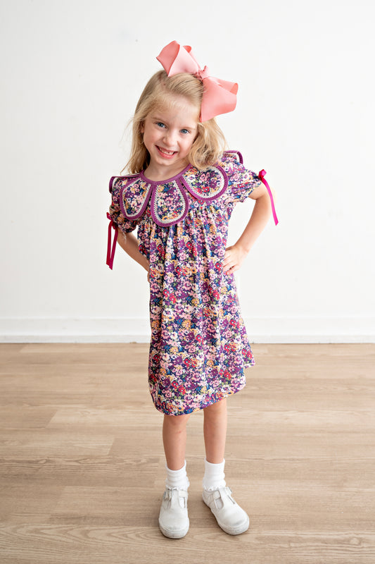 Penelope Purple Petals Dress