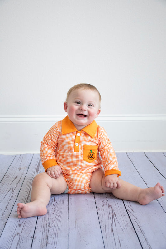 Pumpkin Business Romper